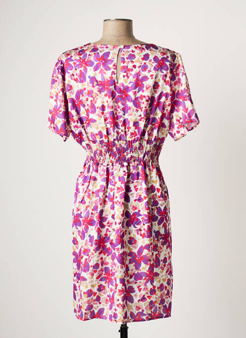 Robe mi-longue violet JANIS & JOHN femme