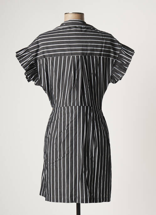 Robe courte gris JANE WOOD pour femme