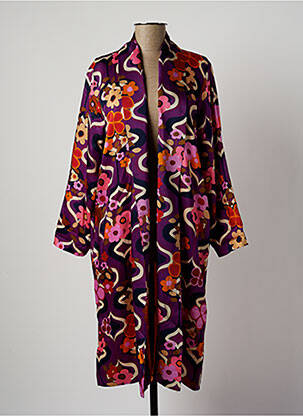 Veste kimono violet SCARLET ROOS pour femme