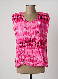 T-shirt imprimé fantaisie manches courtes rose VIE TA VIE femme