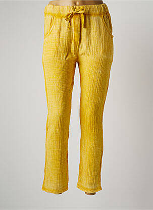 Pantalon 7/8 jaune NINETTE pour femme