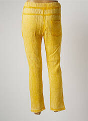Pantalon 7/8 jaune NINETTE pour femme seconde vue
