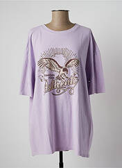 T-shirt violet NINETTE pour femme seconde vue