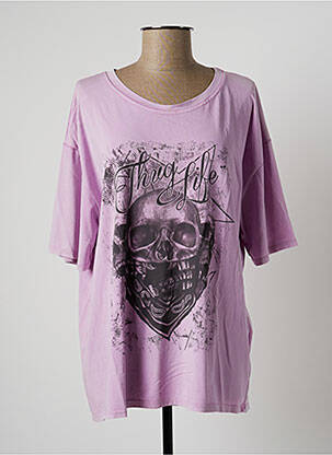 T-shirt violet NINETTE pour femme