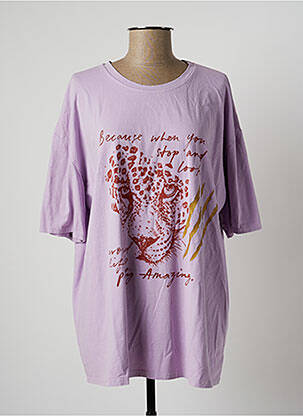 T-shirt violet NINETTE pour femme
