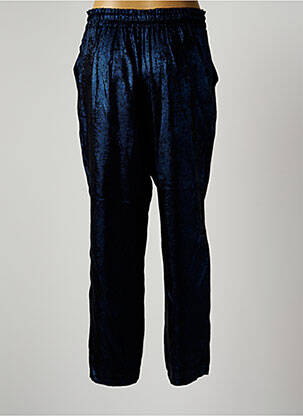 Pantalon droit taille haute taille haute bleu VIE TA VIE femme