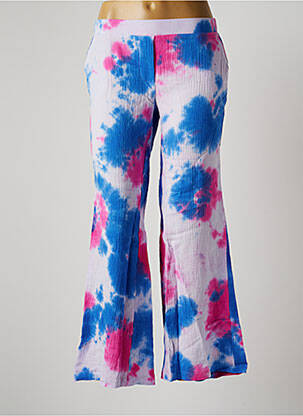 Pantalon flare taille élastique taille normale bleu MAISON MARLEY femme