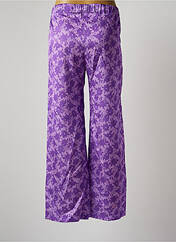 Pantalon droit violet HOLLY & JOEY pour femme seconde vue