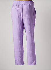 Pantalon slim violet VIE TA VIE pour femme seconde vue
