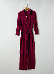 Combi-pantalon poches manches longues violet SCARLET ROOS femme