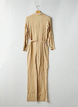 Combi-pantalon fermeture boutonnée sur le devant manches longues beige SCARLET ROOS femme