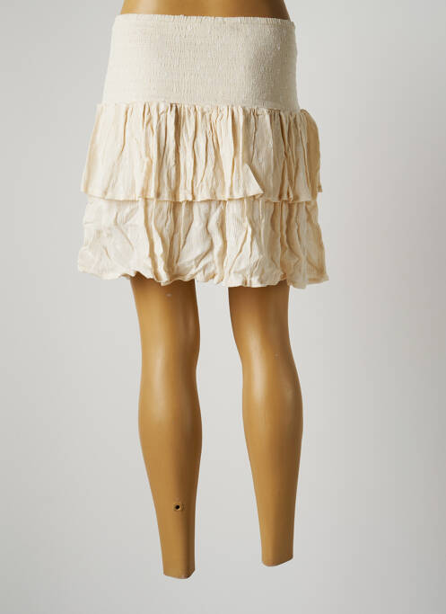 Jupe courte beige B.YOUNG pour femme