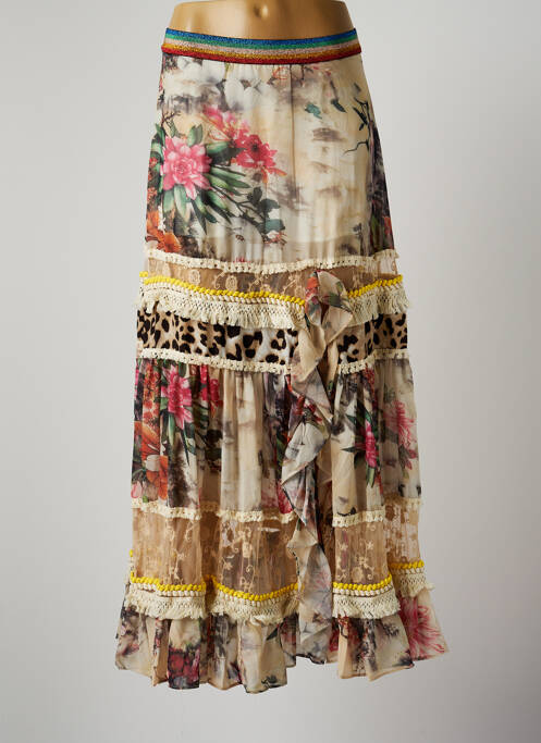 Jupe longue beige LM LULU pour femme