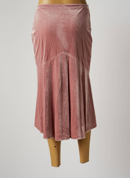 Jupe mi-longue rose JANE WOOD pour femme