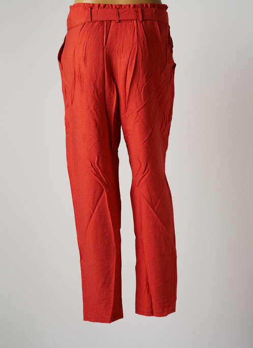 Pantalon droit orange VIE TA VIE pour femme