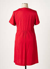 Robe mi-longue rouge SATURNE pour femme seconde vue