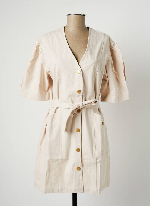 Robe courte beige ORFEO pour femme