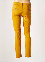 Pantalon droit jaune HAPPY pour femme seconde vue