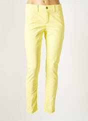 Pantalon slim jaune HAPPY pour femme seconde vue