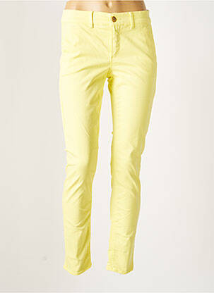 Pantalon slim jaune HAPPY pour femme