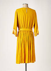 Robe mi-longue jaune CREAM pour femme seconde vue