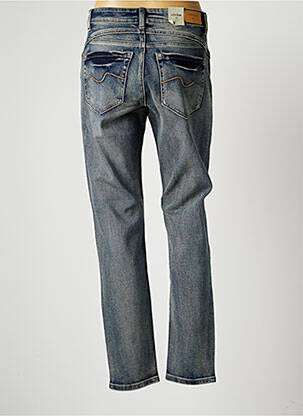 Jeans coupe slim broderie rivets taille basse bleu CREAM femme
