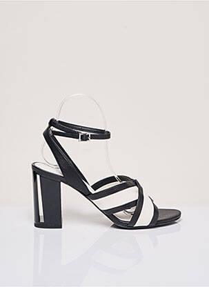 Sandales/nu pieds type de semelle amortissante talon de 7 à 9cm noir WHAT FOR femme