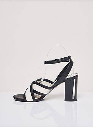 Sandales/nu pieds type de semelle amortissante talon de 7 à 9cm noir WHAT FOR femme