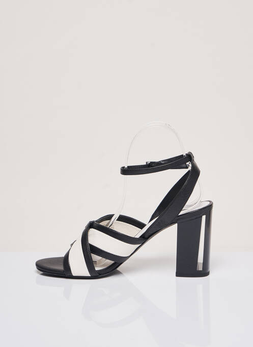 Sandales/nu pieds type de semelle amortissante talon de 7 à 9cm noir WHAT FOR femme