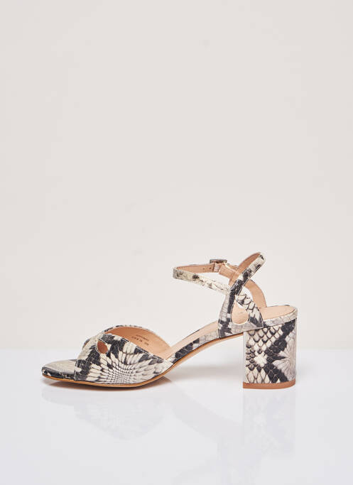 Sandales/Nu pieds gris WHAT FOR pour femme