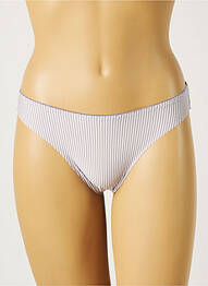 Tanga micro fibres gris ROSA JUNIO femme
