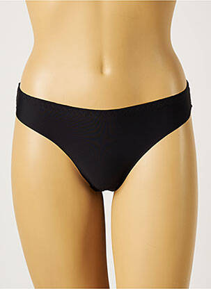 Tanga micro fibres noir H & N femme