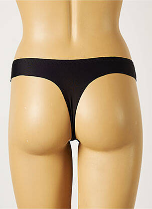 Tanga micro fibres noir H & N femme