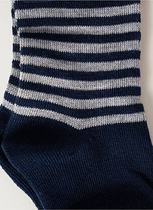 Collants imprimé rayures bleu YANOIR fille