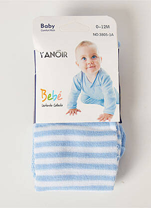 Collants imprimé rayures bleu YANOIR fille