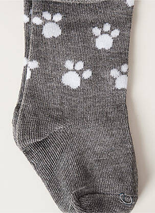 Collants stretch gris YANOIR fille