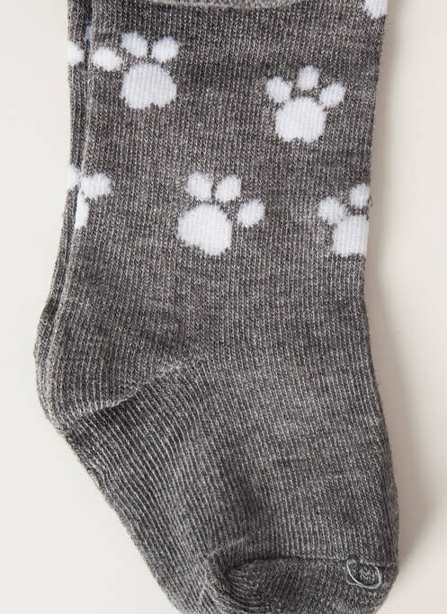 Collants stretch gris YANOIR fille