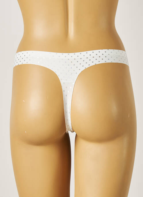 Tanga blanc TRESS pour femme