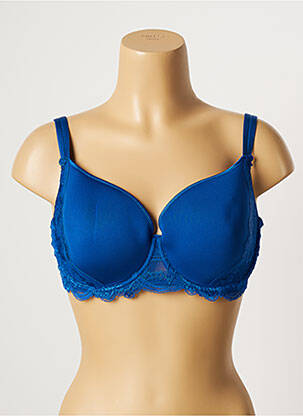 Soutien-gorge tissage dentelle haut soutien-gorge moulé bleu SIMONE PERELE femme