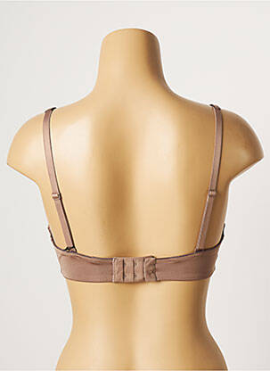 Soutien-gorge effet matière satinée haut soutien-gorge push-up marron CHANTELLE femme
