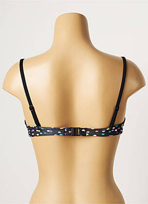 Haut de maillot de bain stretch haut soutien-gorge moulé noir CHERRY BEACH femme