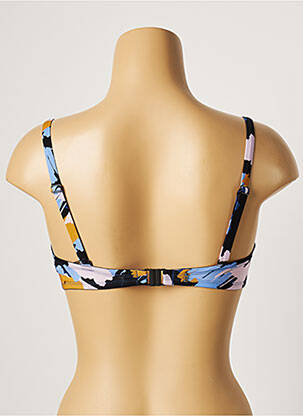 Haut de maillot de bain stretch haut soutien-gorge moulé noir LOU femme