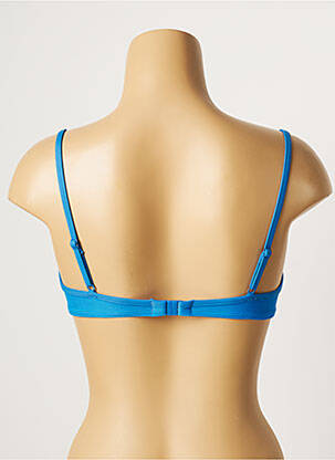 Haut de maillot de bain stretch haut soutien-gorge moulé bleu CHERRY BEACH femme