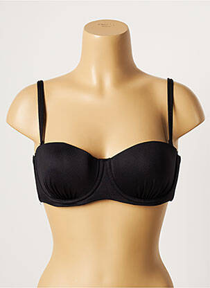 Haut de maillot de bain stretch haut soutien-gorge moulé noir BELCOR femme