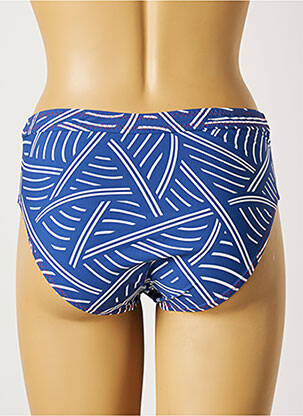 Bas de maillot de bain imprimé fantaisie culotte bleu BELCOR femme