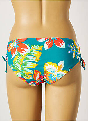 Bas de maillot de bain imprimé fleurs culotte bleu BELCOR femme
