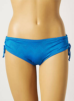 Bas de maillot de bain imprimé fantaisie culotte bleu BELCOR femme