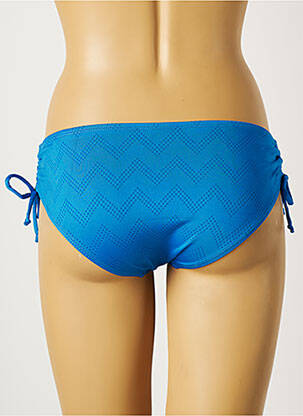 Bas de maillot de bain imprimé fantaisie culotte bleu BELCOR femme