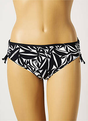 Bas de maillot de bain imprimé fantaisie culotte noir BELCOR femme