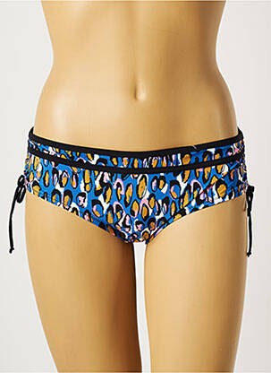 Bas de maillot de bain imprimé fantaisie culotte bleu BELCOR femme